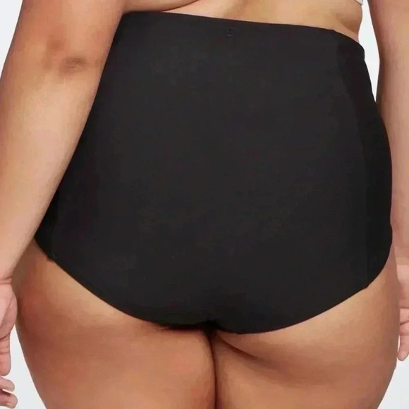 Calia Pure Black Women's Power Sculpt High Rise Swim Bottom Full Coverage 3X NWT - Picture 4 of 7
